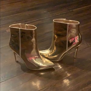 Gold Booties by Charles David